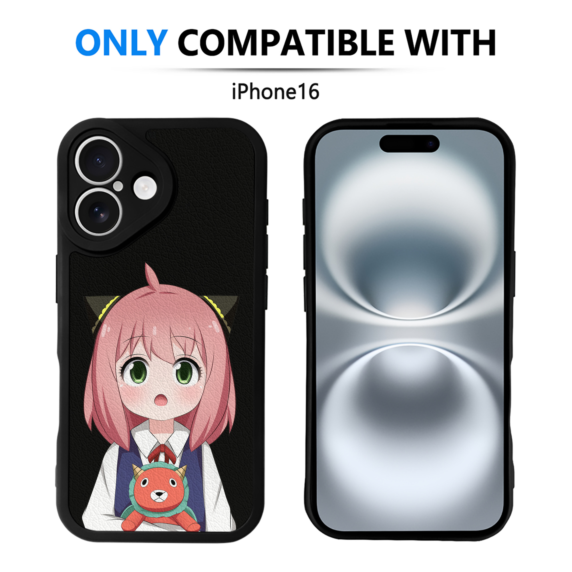 （画像用） SPY×FAMILY间谍家家酒 【iPhone 16シリーズ対応】シリコンスマホケース（レザー調） 材質：シリコン